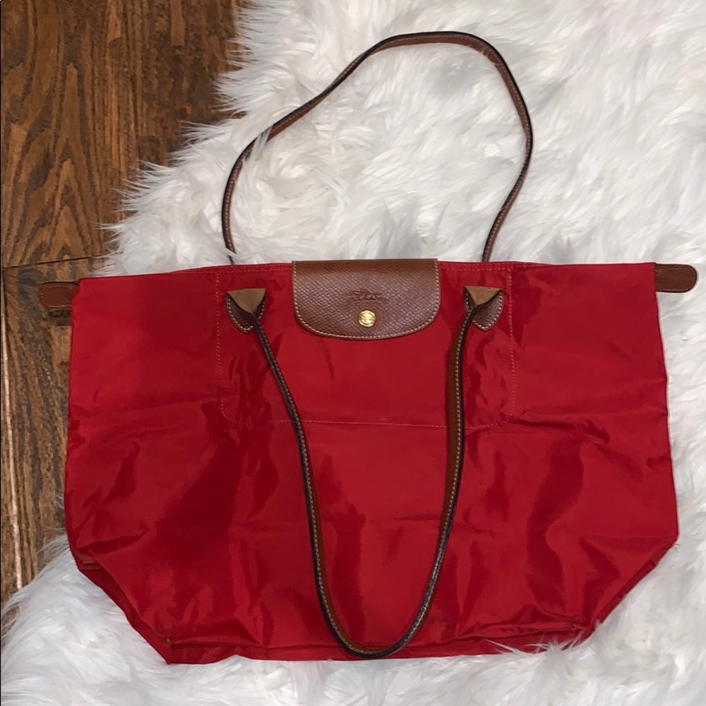 Longchamp Red Shoulder Bag